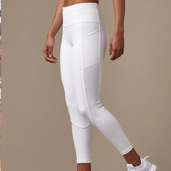 lululemon athletica, Pants & Jumpsuits, Lululemon White Mesh Leggings  Size 6